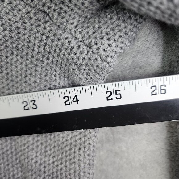 Mens Gray Chaps Pullover Sweater w/ Button Collar Long Sleeve Size XXL - Picture 8 of 9